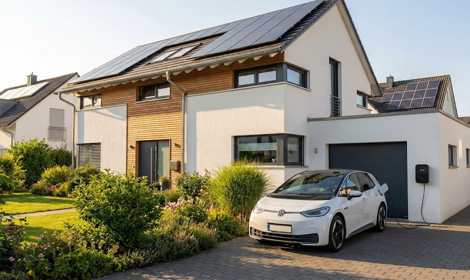 Einfamilienhaus mit PV